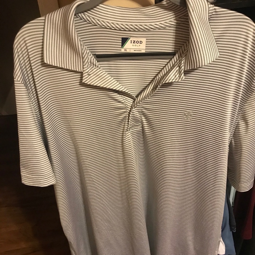 Izod striped Golf shirt